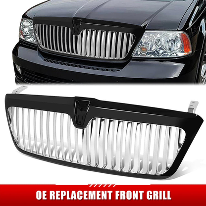 PARRILLA GRILLE - LN NAVITOR '03-'06/ GRILLE ASS'Y/ CHROME/BLACK/ W/MONOCHROMATIC PKG
