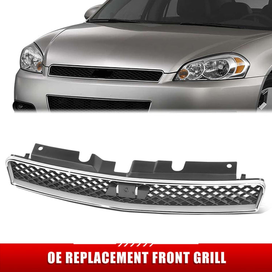 PARRILLA GRILLE - CV ILA/PPV 06-12/MT CRLO 06-08/ GRILLE ASS'Y 06-12/ DARK GRAY W/CHROME MOULDING/ (SS/LS/POLICE/LIMITED)(IMPALA)//PARTS.NO,GM1200551//OEM NO,10333710