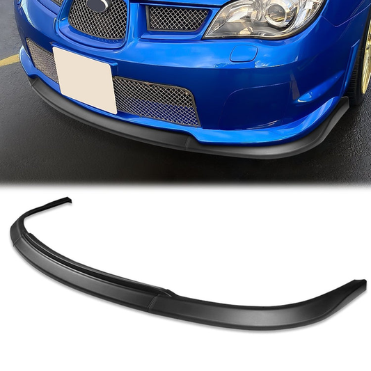 LIP FRONTAL 06-07 SUBARU IMPREZA WRX STI - REQUIRES DRILLING BUMPER FOR INSTALLATION - 3PC - MATTE BLACK