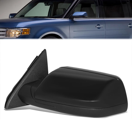 RETROVISOR MIRROR - OE STYLE - FORD FLEX 09-12 - WITH POWER WITH HEATED GLASS - DRIVER SIDE - PAINT TO MATCH - BLACK