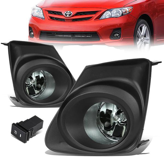 FAROS DE NIEBLA 11-13 TOYOTA COROLLA - W/ SWITCH - H11 BULB - SMOKE