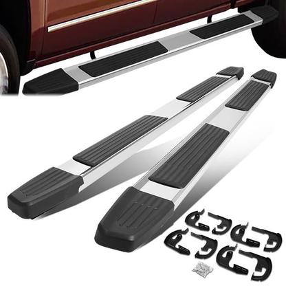 ESTRIBOS 5.25" - 04-14 FORD F-150 - EXTENDED CAB - CHROME / BLACK