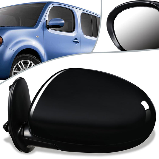 RETROVISOR MIRROR - OEM - 09-14 NISSAN CUBE - POWERED - HEATED - TEXTURED - BLACK - LEFT