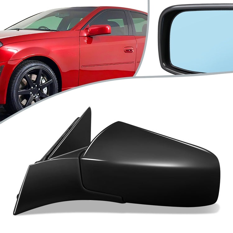 RETROVISOR MIRROR - OEM - 03-07 CADILLAC CTS, CTS-V - POWERED - HEATED - W/ MEMORY - W/ BLUE GLASS - W/ POWER FOLDING - BLACK MATERIAL - LEFT