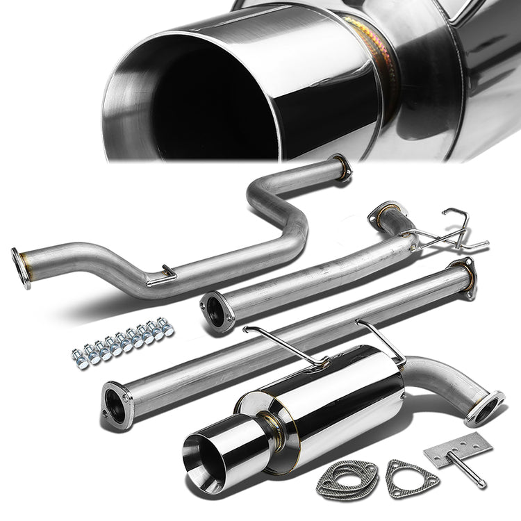 TUBERIA CATBACK CATBACK - 90-93 ACURA INTEGRA GS/RS - 2 DOOR - SINGLE ROLLED TIP - STAINLESS STEEL