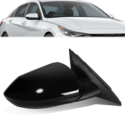 RETROVISOR MIRROR - OE STYLE - HYUNDAI ELANTRA 2021-2023 - WITH POWER WITH HEATED GLASS U.S BUILT - PASSENGER RIGHT SIDE - BLACK