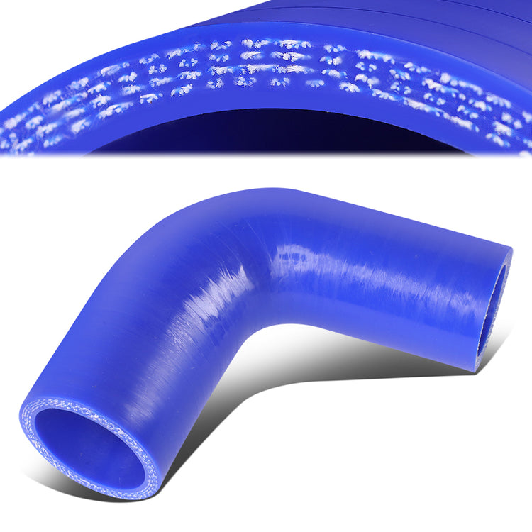 COPLE DE SILICON 3-PLY - 1.25" TO 1.50" REDUCER W/ 90 DEGREE - BLUE
