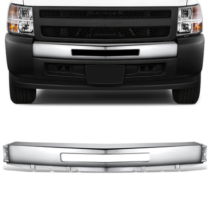 DEFENSA 07-13 CHEVROLET SILVERADO 1500 - WITH FRONT AIR INTAKE CUTOUT -  CHROME