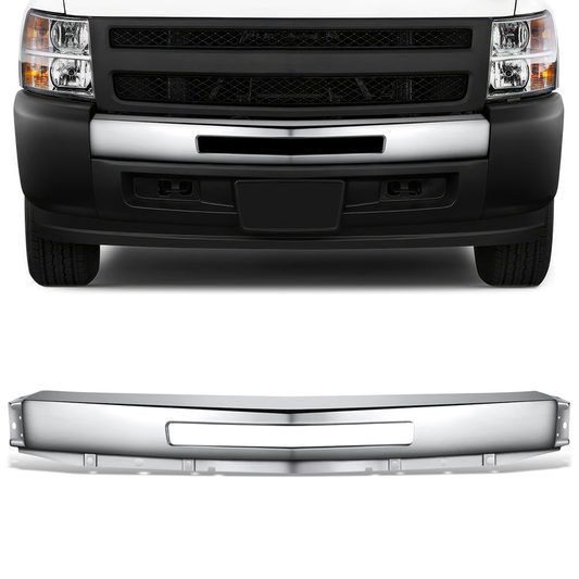 DEFENSA 07-13 CHEVROLET SILVERADO 1500 - WITH FRONT AIR INTAKE CUTOUT -  CHROME