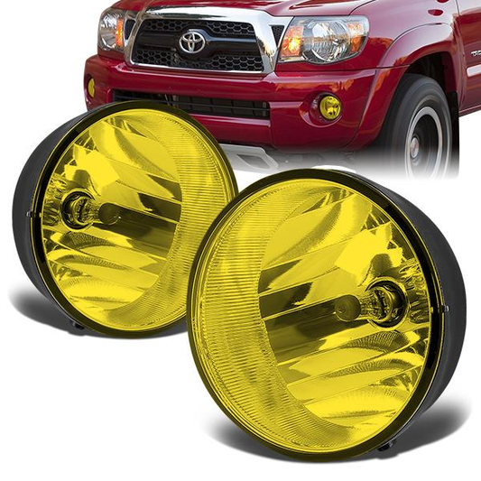 FAROS DE NIEBLA 04-08 TOYOTA SOLARA / 05-11 TOYOTA TACOMA / 07-12 TOYOTA TUNDRA / 08-14 TOYOTA SEQUOIA - W/ SWITCH - H11 BULB - AMBER
