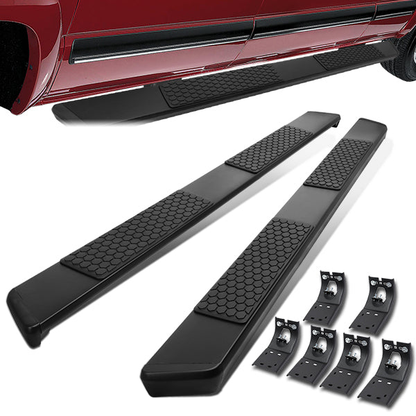 ESTRIBOS 5.5" - FLAT BOARD - 09-18 DODGE RAM 1500 / 11-20 DODGE RAM 2500, 3500 / 2019 DODGE RAM 1500 CLASSIC - CREW CAB - BLACK