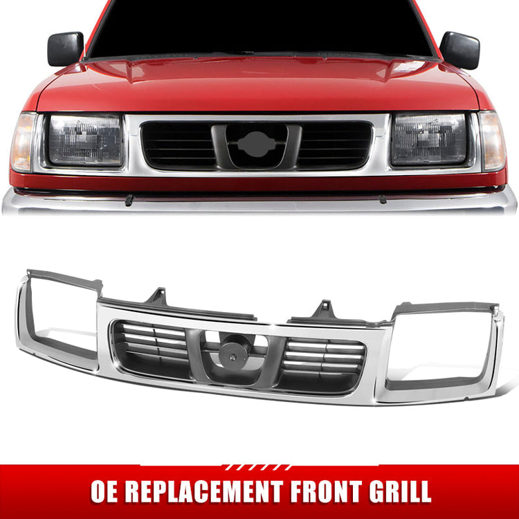 PARRILLA GRILLE - DS FRNTER '98-'00/'01-'04/ GRILLE ASS'Y 98-00/ CHROME BLACK/SILVER/GRAY/ (XE/SE)//PARTS.NO,NI1200183//OEM NO,623103S510
