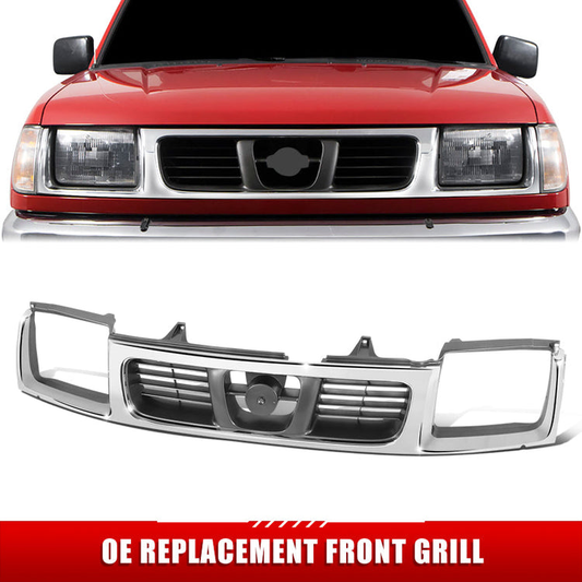 PARRILLA GRILLE - DS FRNTER '98-'00/'01-'04/ GRILLE ASS'Y 98-00/ CHROME BLACK/SILVER/GRAY/ (XE/SE)//PARTS.NO,NI1200183//OEM NO,623103S510
