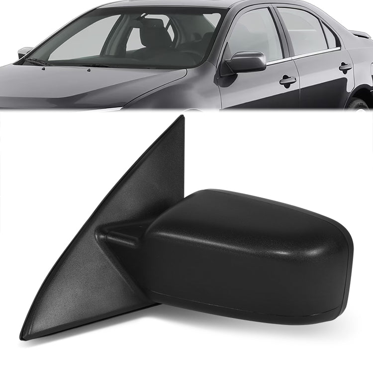 RETROVISOR MIRROR - OE STYLE - FORD FUSION 11-12 - WITH POWER WITH HEATED GLASS WITH TEXTURED COVER - DRIVER SIDE - PAINT TO MATCH - BLACK