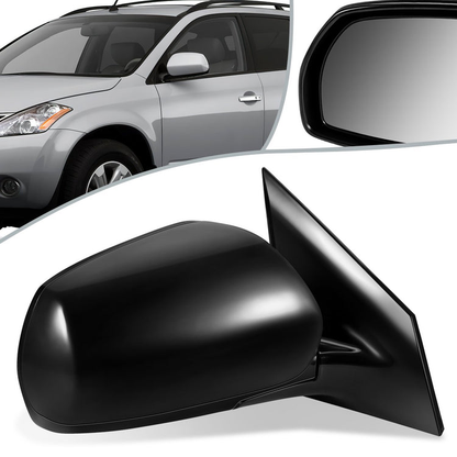 RETROVISOR MIRROR - OEM - 03-07 NISSAN MURANO - POWERED - W/ MEMORY - FOLDING - BLACK MATERIAL - RIGHT