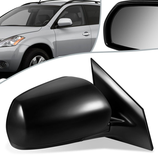 RETROVISOR MIRROR - OEM - 03-07 NISSAN MURANO - POWERED - W/ MEMORY - FOLDING - BLACK MATERIAL - RIGHT