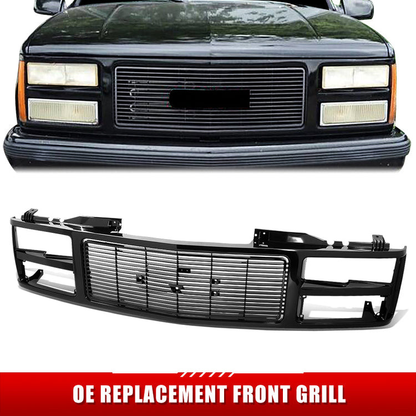 PARRILLA GRILLE - CV C10/GC '88-'93/'94-'01/ GRILLE ASS'Y 88-93/ MAT-BLACK (PTM)/ (DOUBLE HEAD LIGHT TYPE)//PARTS.NO,GM1200391//OEM NO,88960432