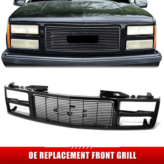 PARRILLA GRILLE - CV C10/GC '88-'93/'94-'01/ GRILLE ASS'Y 88-93/ MAT-BLACK (PTM)/ (DOUBLE HEAD LIGHT TYPE)//PARTS.NO,GM1200391//OEM NO,88960432