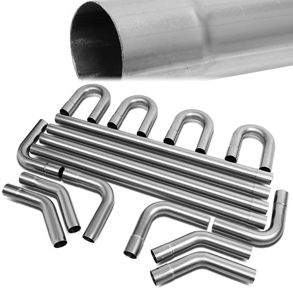 nan EXHAUST PIPES - UNIVERSAL PIPING KIT - POLISHED - 2.25"