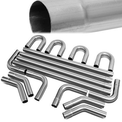 nan EXHAUST PIPES - UNIVERSAL PIPING KIT - POLISHED - 2.25"