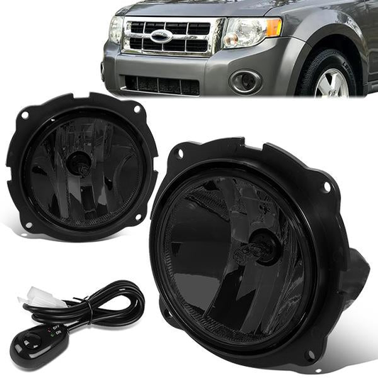 FAROS DE NIEBLA 07-12 FORD ESCAPE - WITH SWITCH - SMOKE