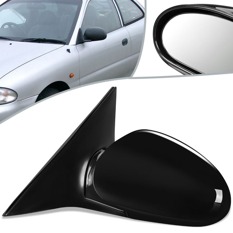 RETROVISOR MIRROR - OEM - 99-05 HYUNDAI SONATA - POWERED - PAINTABLE - BLACK - LEFT