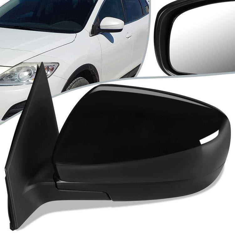 RETROVISOR MIRROR - OEM - 10-15 MAZDA CX-9 - POWERED - PAINTABLE - BLACK - LEFT