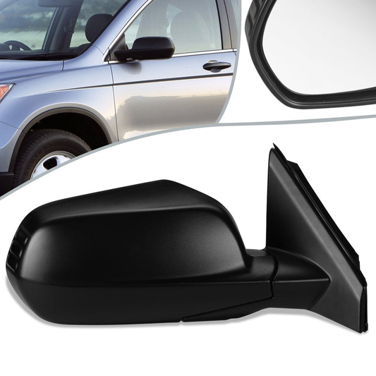 RETROVISOR MIRROR - OEM - 07-11 HONDA CR-V - POWERED - HEATED - TEXTURED - BLACK - RIGHT