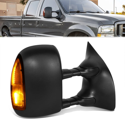 RETROVISOR MIRROR - OE STYLE - FORD EXCURSION 03-05 - FORD F-250 SUPER DUTY 03-07 - FORD F-350 SUPER DUTY 03-07 - FORD F-450 SUPER DUTY 03-07 - FORD F-550 SUPER DUTY 03-07 - WITH POWER WITH HEATED GLASS WITH TURN SIGNAL TEXTURED COVER - PASSENGER SIDE -