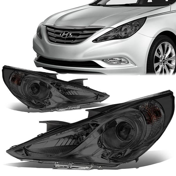 FAROS 11-14 HYUNDAI SONATA 4-DOOR - PROJECTOR - H7 LOW BEAM / HIGH BEAM - SMOKE HOUSING / CLEAR CORNER