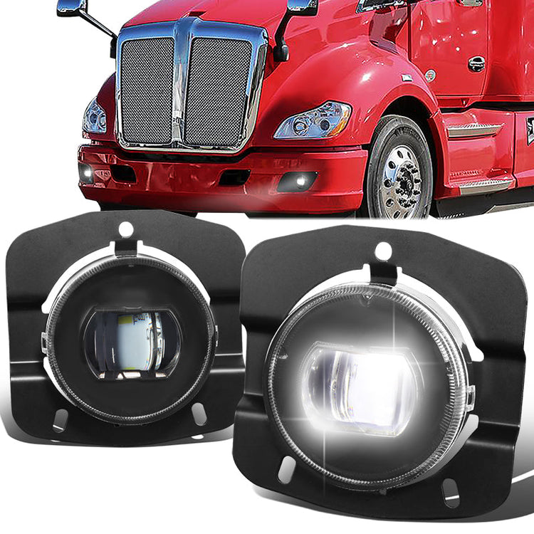FAROS DE NIEBLA 11-22 KENWORTH T680 - PROJECTOR - FULL LED - BLACK