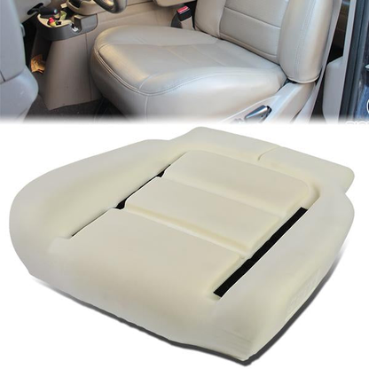 nan SEAT CUSHION PAD - 01-07 FORD F-250, F-350, F-450, F-550 SUPER DUTY - ONLY FITS VEHICLES WITH HEATED FRONT SEATS / CAPTAINS CHAIRS ONLY - REPLACES SEAT CUSHIONS WITH VELCRO TAPE SEAT COVERS - DOES NOT FIT SEATS WITH HOG RINGS ON SEAT COVER - WHITE