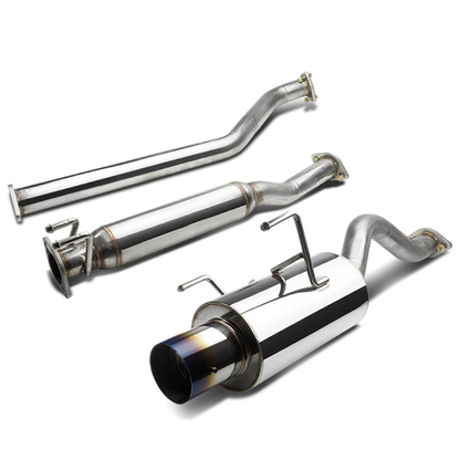 TUBERIA CATBACK CATBACK - 02-06 ACURA RSX NON-S SYSTEM - SINGLE BURNT TIP - STAINLESS STEEL