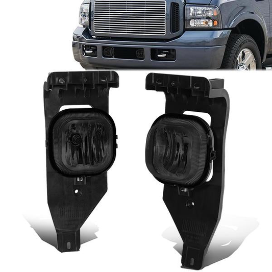 FAROS DE NIEBLA 05-07 FORD F-250, F-350, F-450, F-550 SUPER DUTY / 2005 EXCURSION - NO SWITCH - SMOKE