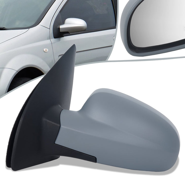 RETROVISOR MIRROR - OEM - 04-08 CHEVY AVEO / 09-11 CHEVY AVEO5 / 09-10 PONTIAC G3 - MANUAL - HEATED - PAINTABLE - GRAY - LEFT
