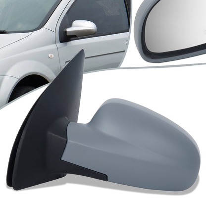 RETROVISOR MIRROR - OEM - 04-08 CHEVY AVEO / 09-11 CHEVY AVEO5 / 09-10 PONTIAC G3 - MANUAL - HEATED - PAINTABLE - GRAY - LEFT