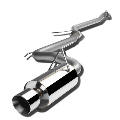 TUBERIA CATBACK CATBACK - 03-06 HONDA ACCORD 2DR 4CYL - SINGLE ROLLED TIP - STAINLESS STEEL