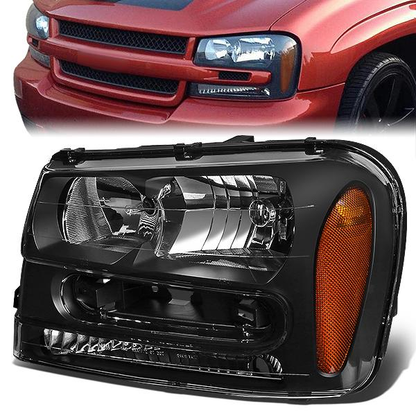 FAROS OE STYLE - 02-09 CHEVROLET TRAILBLAZER / 02-06 CHEVROLET TRAILBLAZER EXT - ONLY FITS MODELS WITH FULL LENGTH GRILL BAR - 9006 LOW BEAM / 9005 HIGH BEAM - LEFT