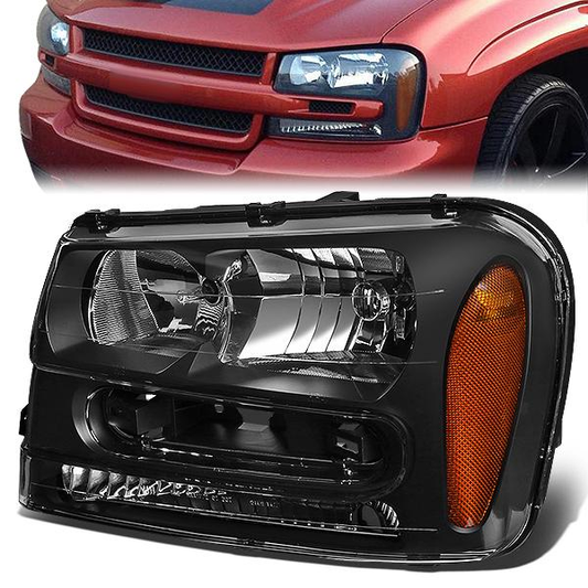 FAROS OE STYLE - 02-09 CHEVROLET TRAILBLAZER / 02-06 CHEVROLET TRAILBLAZER EXT - ONLY FITS MODELS WITH FULL LENGTH GRILL BAR - 9006 LOW BEAM / 9005 HIGH BEAM - LEFT