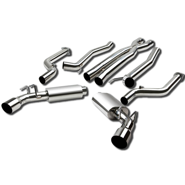 TUBERIA CATBACK CATBACK - 11-15 CHEVY CAMARO 6.2L V8 - DUAL TIP - STAINLESS STEEL