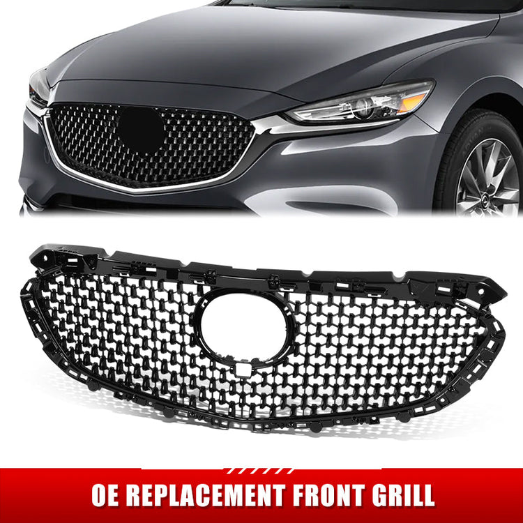 PARRILLA GRILLE - MZ 6 14-17/18-21/ GRILLE ASS'Y 18-21/ PAINTED BLACK//PARTS.NO,MA1200217//OEM NO,GSH750719