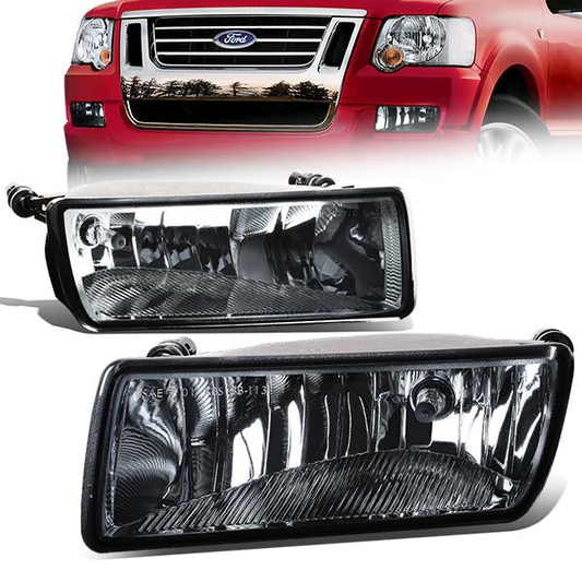FAROS DE NIEBLA 06-10 FORD EXPLORER / 07-10 FORD EXPLORER SPORT TRAC 4-DOOR - NO SWITCH - 9145 BULB - SMOKE