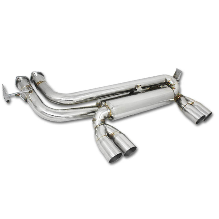 TUBERIA CATBACK AXELBACK - 99-06 BMW E46 M4 - QUAD TIP - STAINLESS STEEL