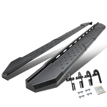 ESTRIBOS 5.5" - STRAIGHT - W/ MOUNTING BRACKETS - 09-14 FORD F-150 - EXTENDED CAB - BLACK