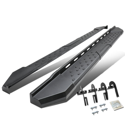 ESTRIBOS 5.5" - STRAIGHT - W/ MOUNTING BRACKETS - 09-14 FORD F-150 - EXTENDED CAB - BLACK