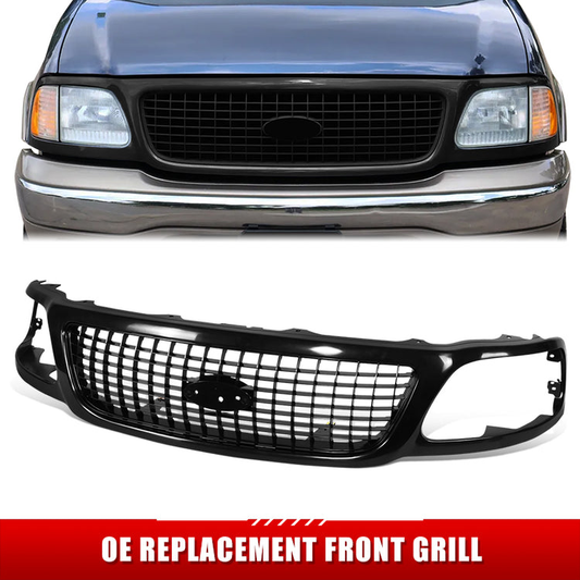 PARRILLA GRILLE - FD EXPDTION '97-'02/'03-'06/ GRILLE ASS'Y 99-02/ MATTE-BLACK (PTM)/ (EDDIE BEAUER)//PARTS.NO,FO1200378//OEM NO,XL1Z8200DAA