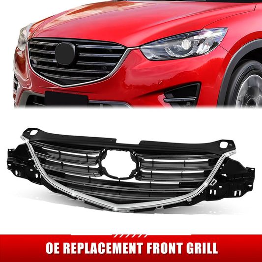 PARRILLA GRILLE - MZ CX5 '13-'14/'15-'16/ GRILLE ASS'Y 15-16/ PAINTED GRAY W/CHROME MLDG//PARTS.NO,MA1200208//OEM NO,KA0G50710B