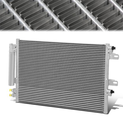 CONDENSADOR 10-12 DODGE CALIBER / 11-17 JEEP COMPASS / 07-17 JEEP PATRIOT - FITS 2.0L, 2.4L ENGINE MODELS - ALUMINIUM