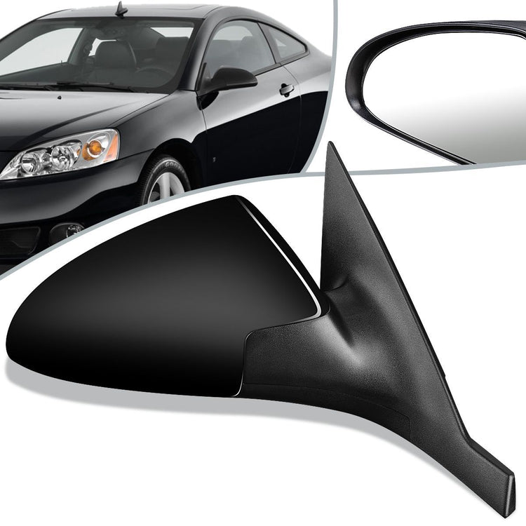 RETROVISOR MIRROR - OEM - 06-09 PONTIAC G6 COUPE - POWERED - PAINTABLE - BLACK - RIGHT