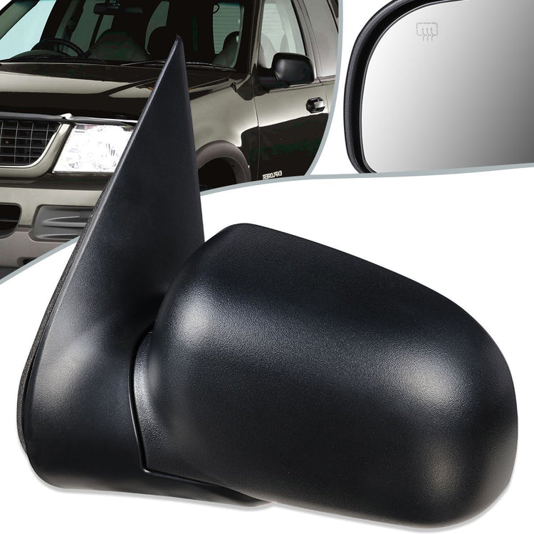 RETROVISOR MIRROR - OEM - 02-05 FORD EXPLORER / 02-05 MERCURY MOUNTAINEER - POWERED - HEATED - TEXTURED - BLACK - LEFT